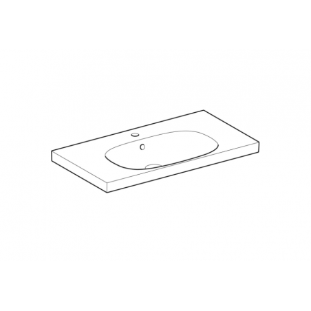Geberit Acanto, Lavabo 90cm foro centrale