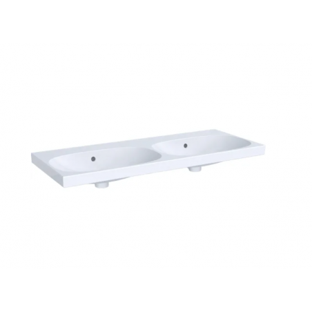 Geberit Acanto, Double washbasin cm 120 without hole