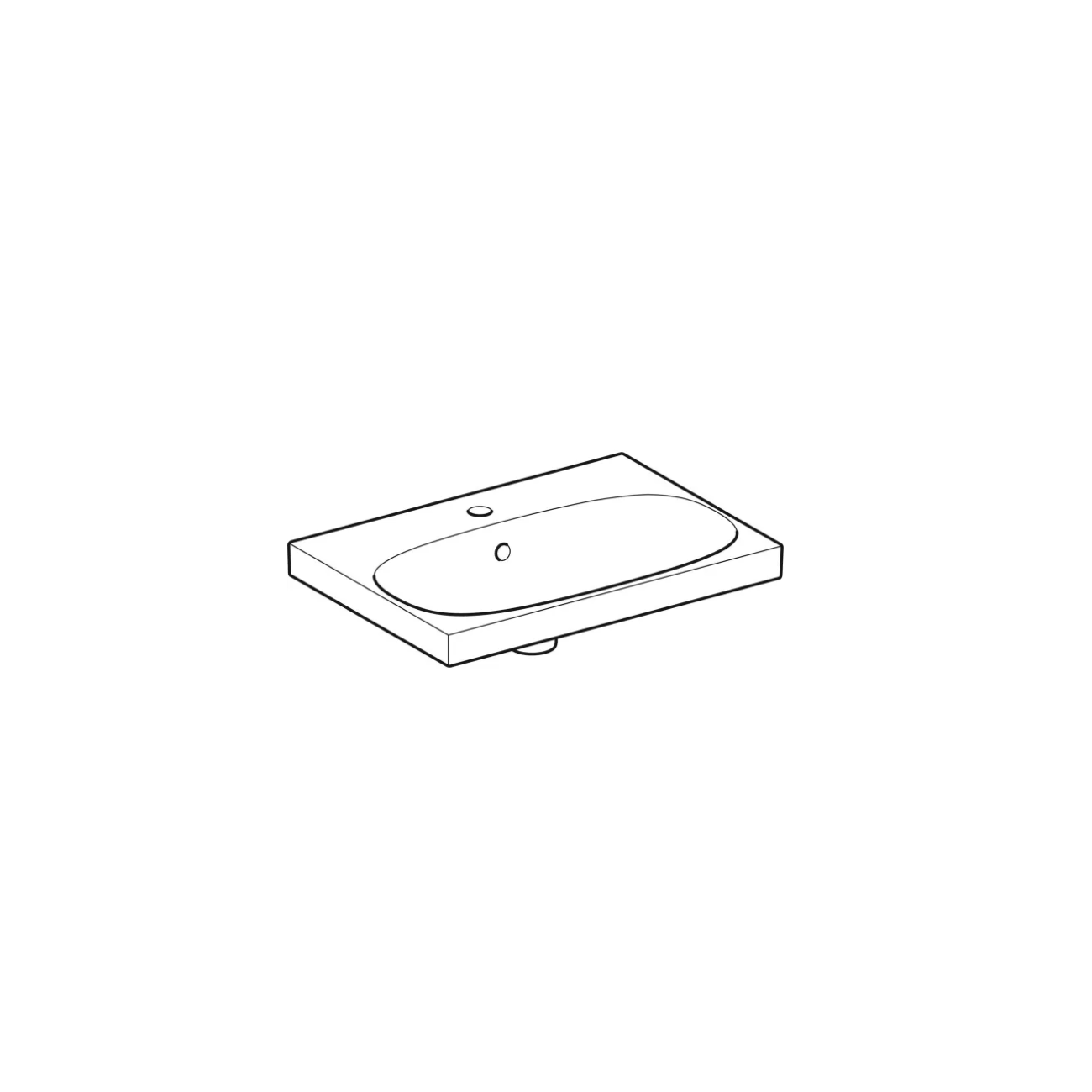 Geberit Acanto, Lavabo compatto