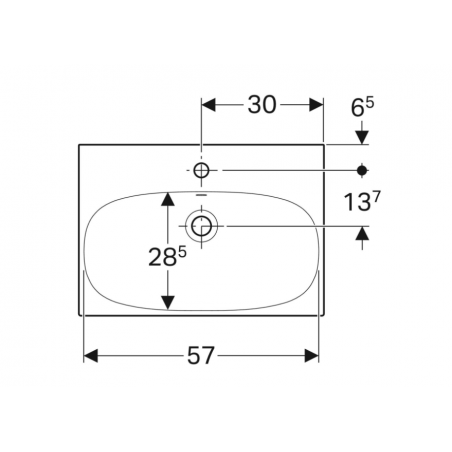 Geberit Acanto, Lavabo compatto