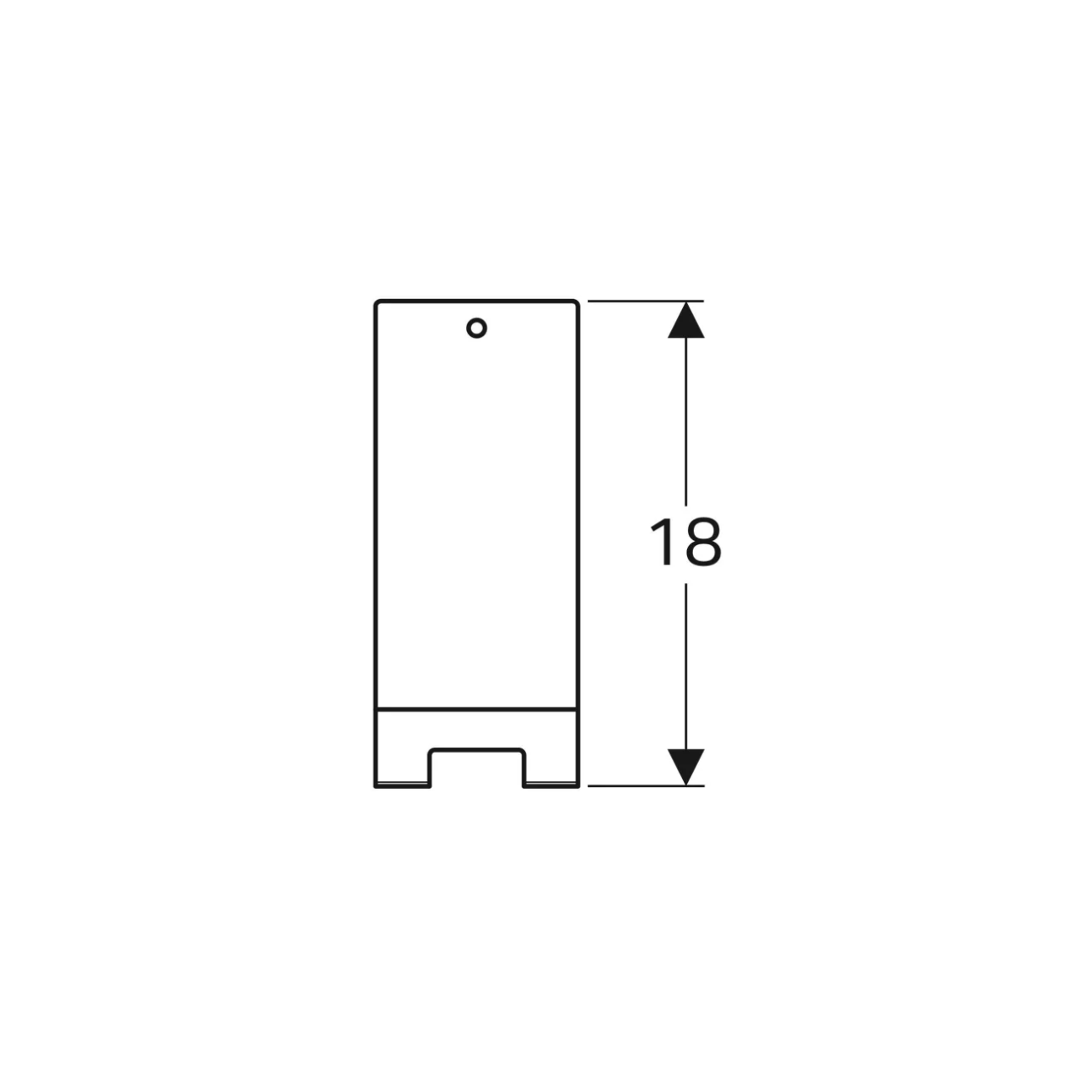 Geberit Acanto, Gancio portasciugamani