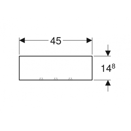 Geberit Acanto, Mensola contenitore
