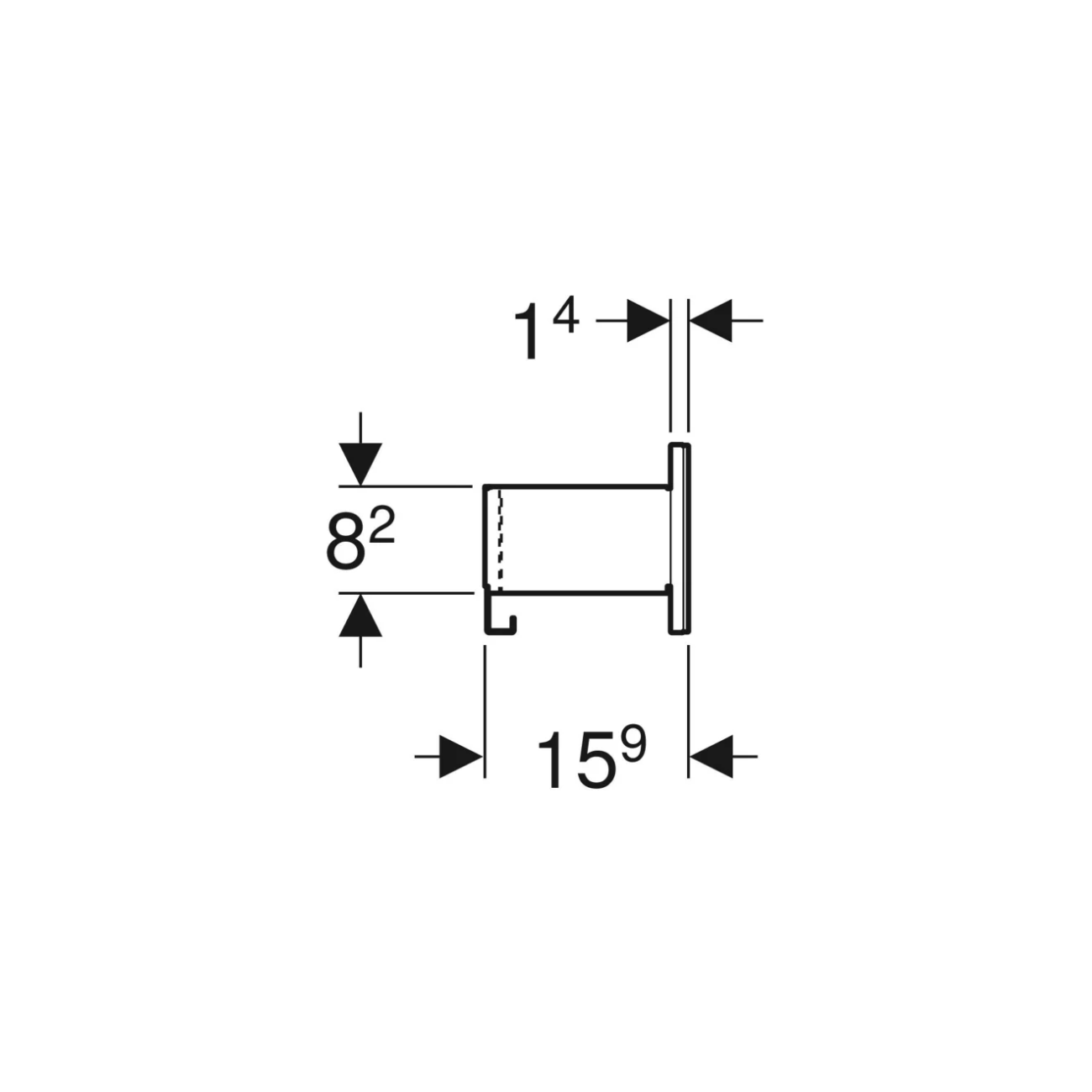 Geberit Acanto, Mensola contenitore