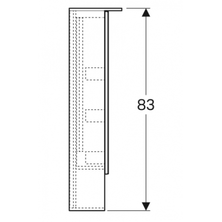 Geberit Acanto, Specchi contenitore