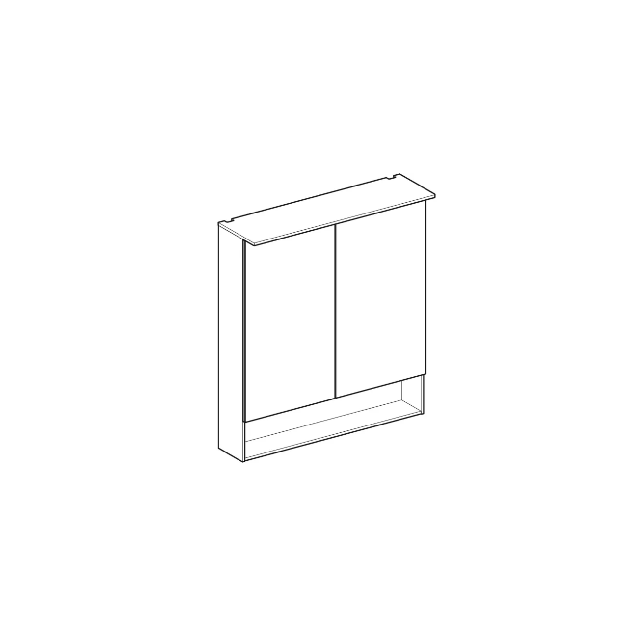 Geberit Acanto, Miroirs