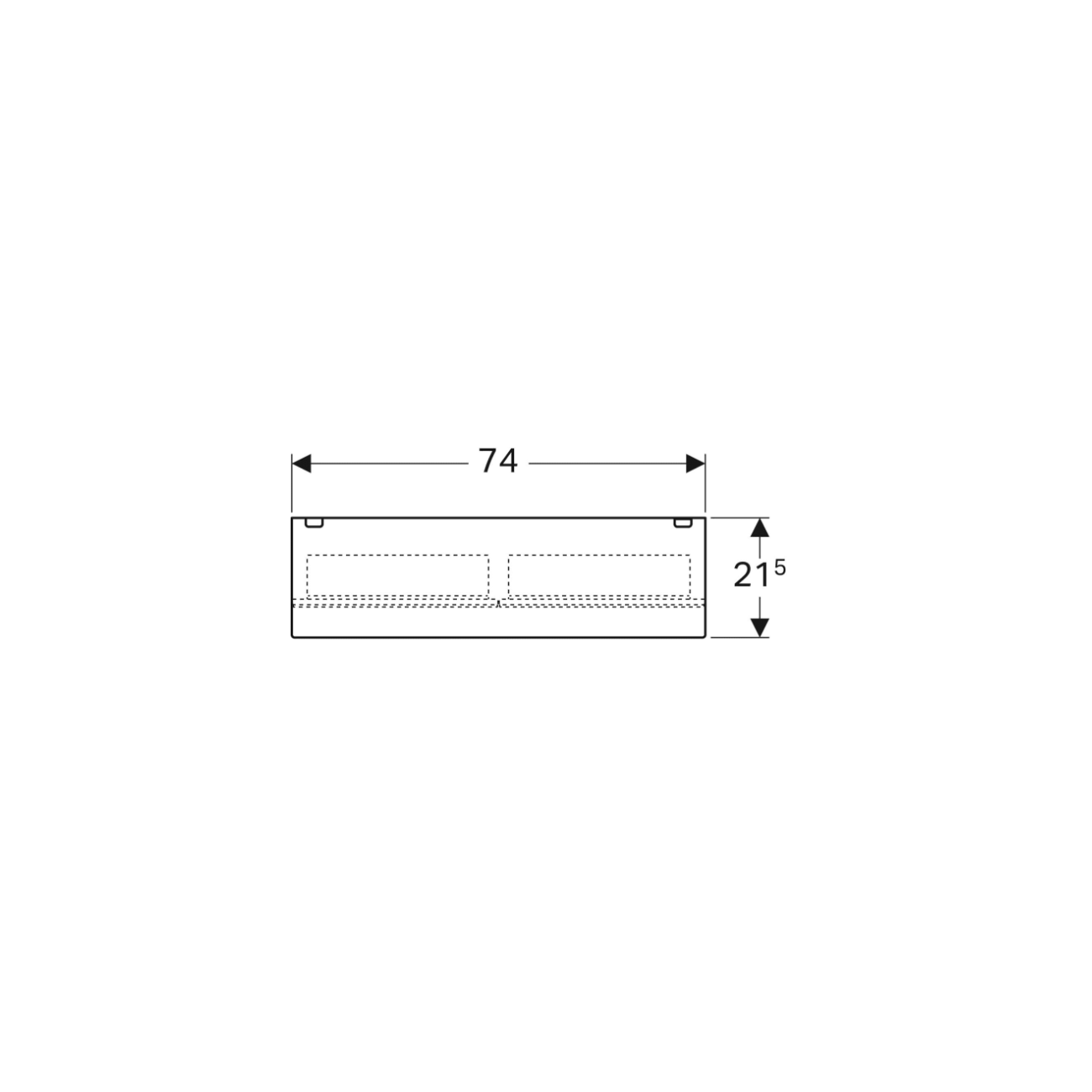Geberit Acanto, Container mirrors