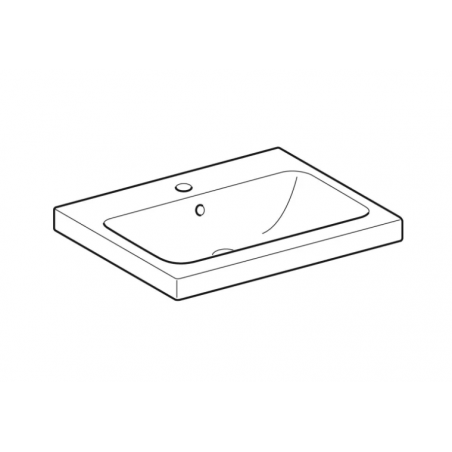 Geberit iCon, évier avec trou central