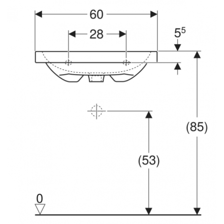 Geberi iCon, Evier sans trou