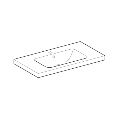 Geberit iCon, Evier avec étagère orificio central