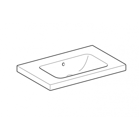 Geberit iCon, Lavabo con ripiano senza foro