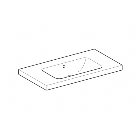 Geberit iCon, Washbasin with shelf without hole