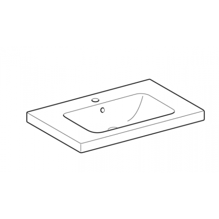 Geberit iCon light, Washbasin with central hole