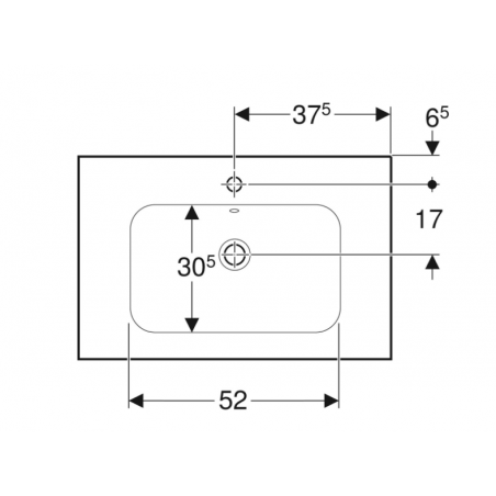 Geberit iCon light, Lavabo con ripiani