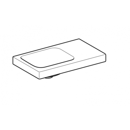 Geberit iCon, Lave-mains avec étagère asymétrique à droite 53 cm SFR