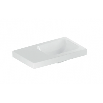 Geberit iCon, Hand wash with shelves 53 cm asymmetric left SFR