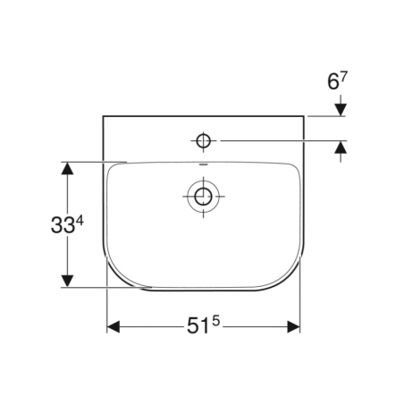 Geberit Smyle, Round sink