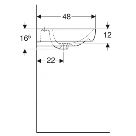 Geberit Smyle, Round sink