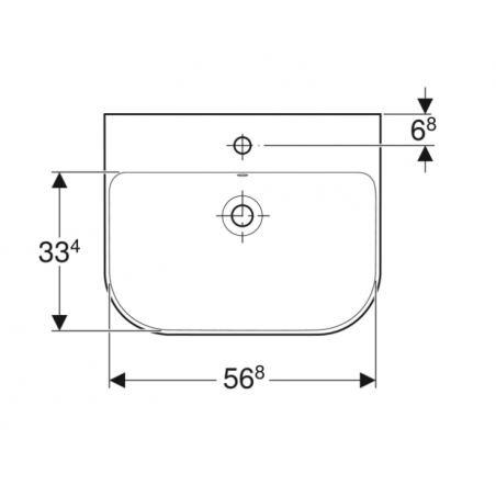Geberit Smyle, Lavabo rond