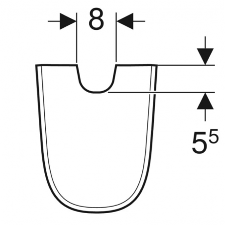 Geberit Smyle, Demi-colonne