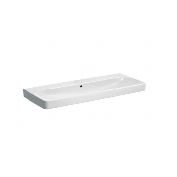 Geberit Smyle, Rectangular washbasin 120 cm without hole
