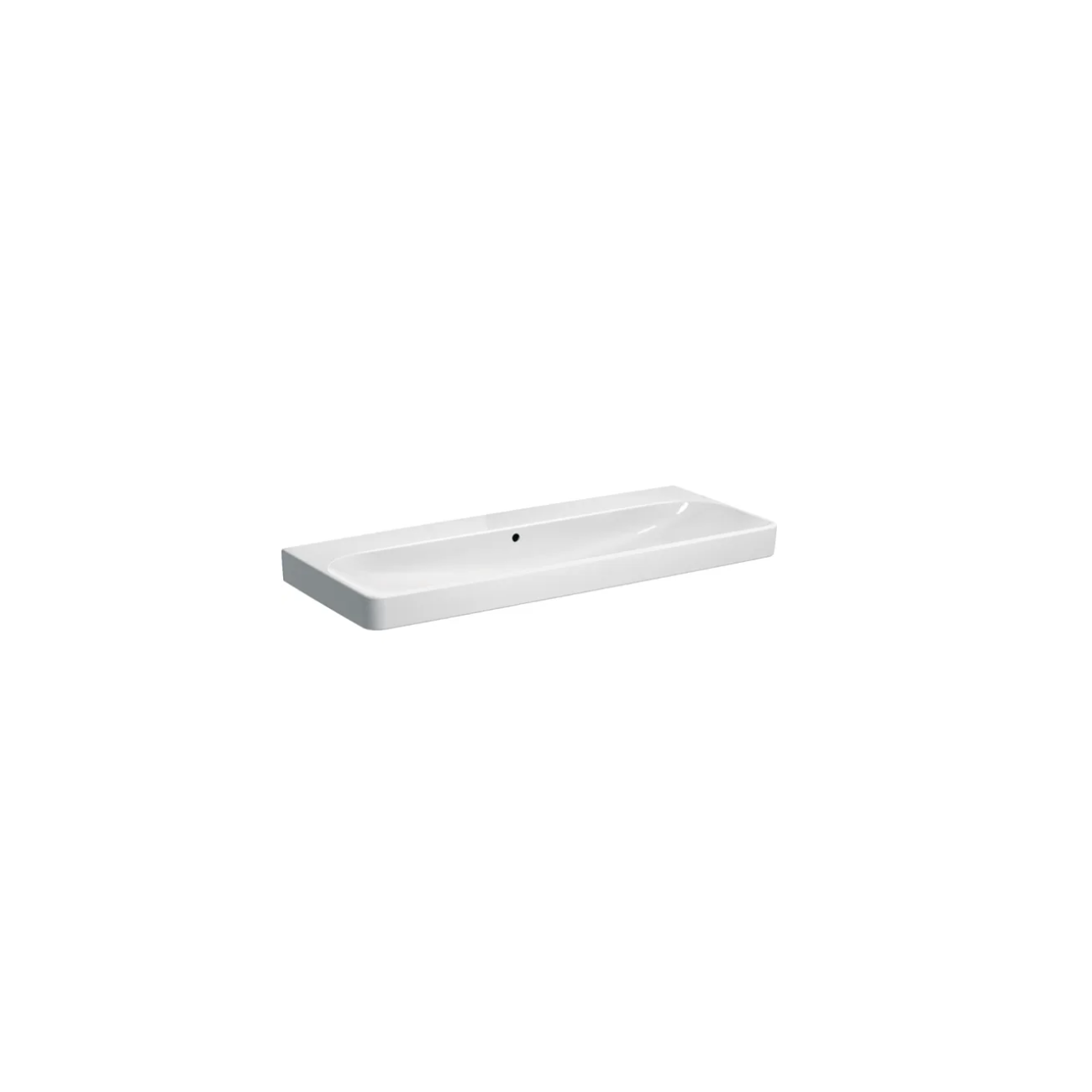 Geberit Smyle, Rectangular washbasin 90 cm without hole
