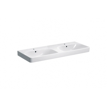 Geberit Smyle, Lavabo rectangulaire double cm 120