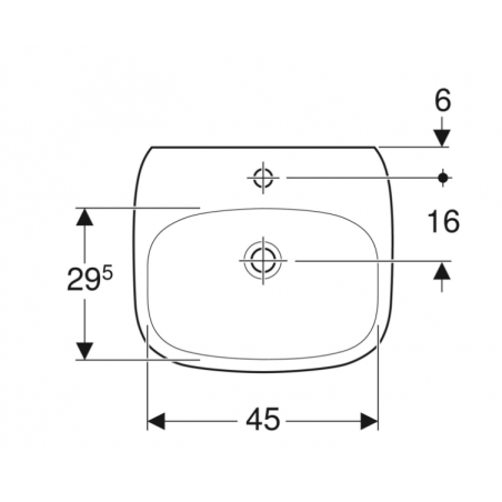 Geberit Fantasia, Lavamani cm 50