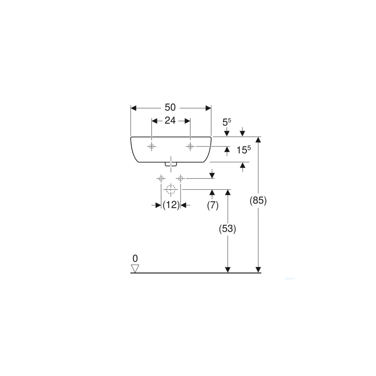 Geberit Fantasia, Lavamani cm 50