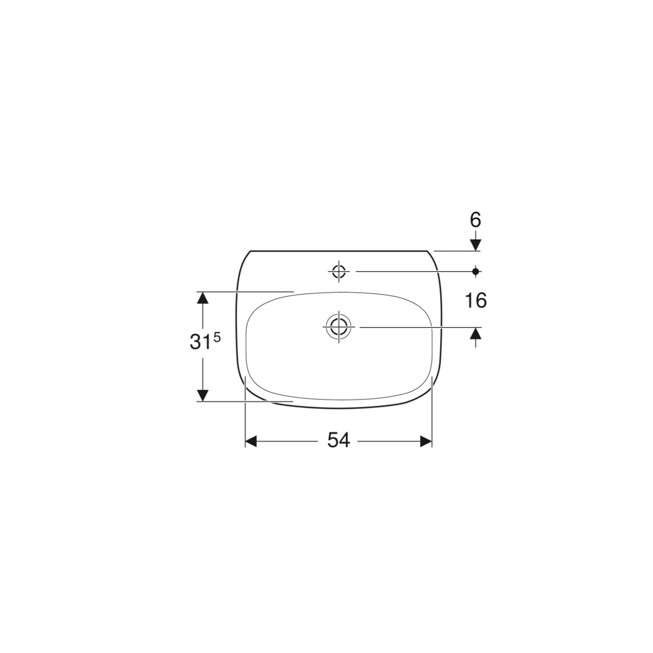 Geberit Fantasia, Washbasin