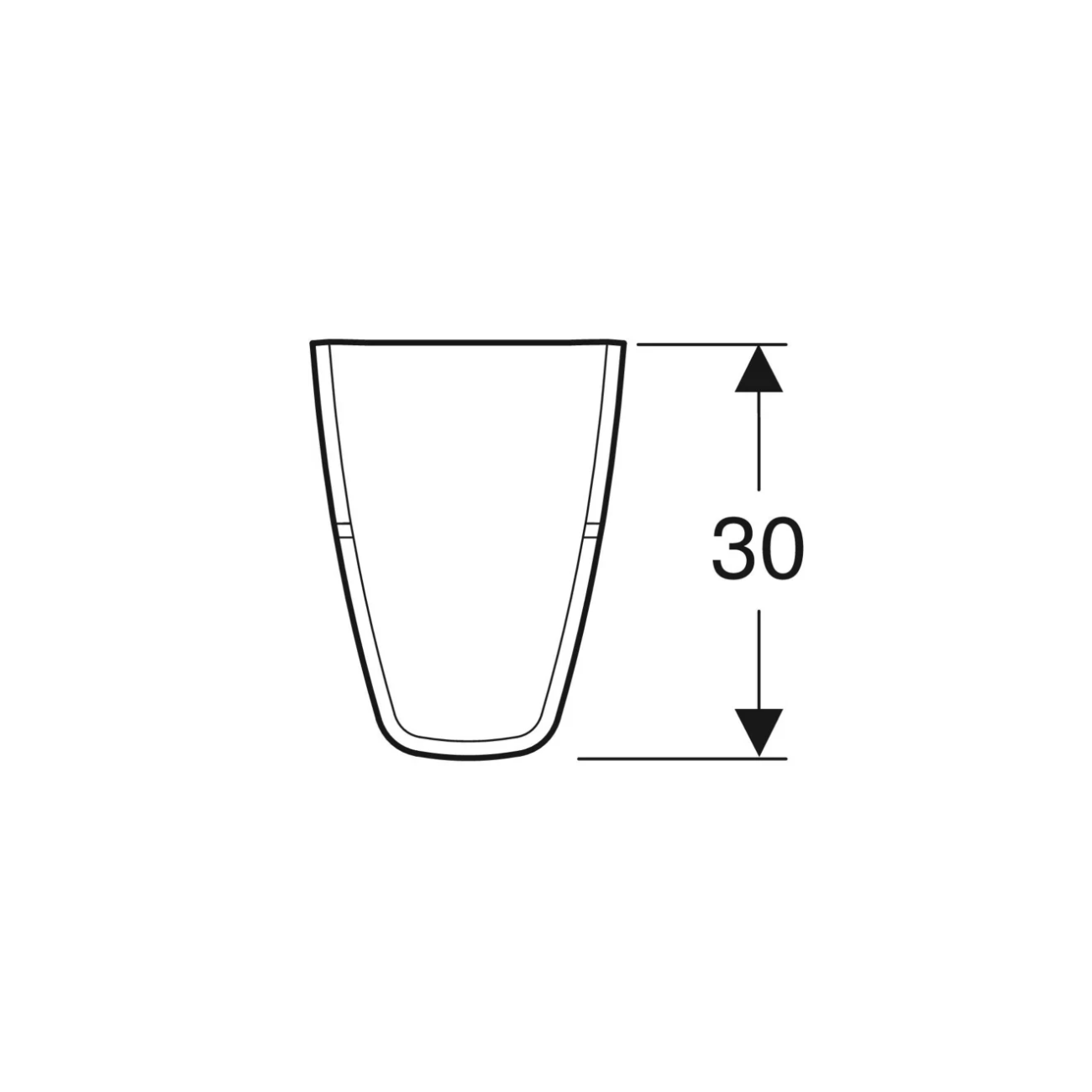 Geberit Fantasia, Demi-colonne