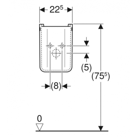 Geberit Fantasia, Demi-colonne