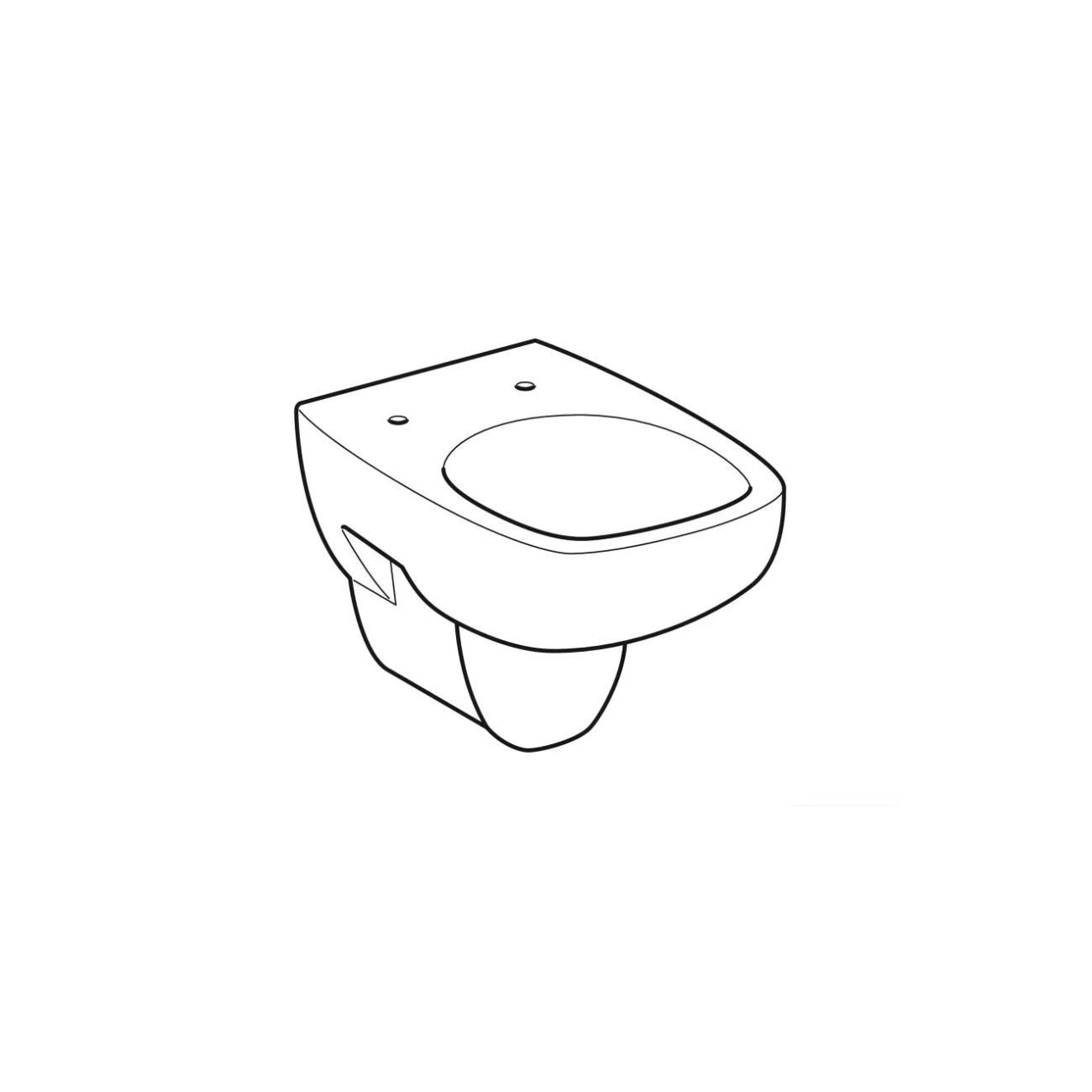 Geberit Fantasia, Wall-mounted toilet