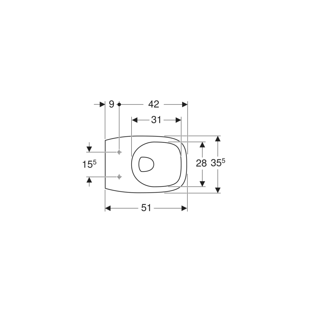 Geberit Fantasia, Vaso sospeso