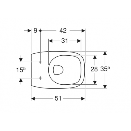 Geberit Fantasia, Wall-mounted toilet