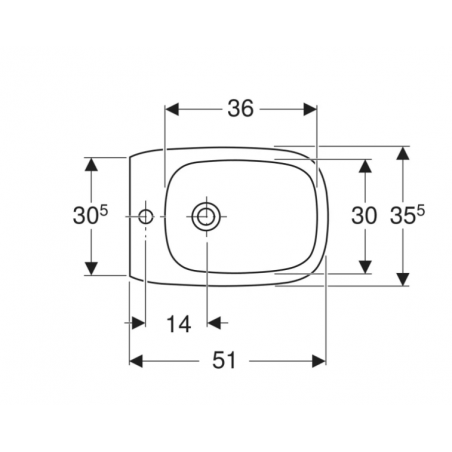 Geberit Fantasia, Bidet suspendu