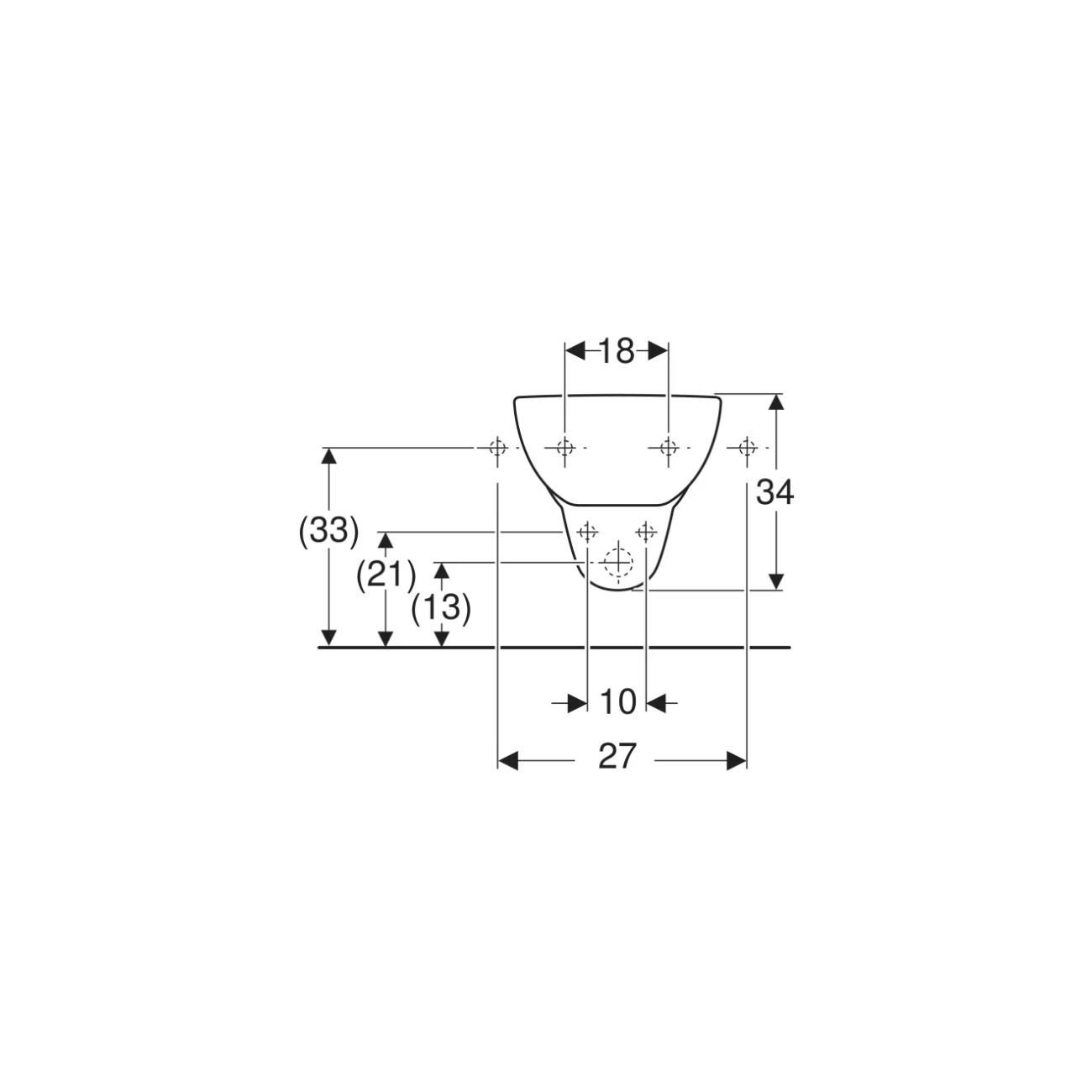 Geberit Fantasia, Bidet suspendu