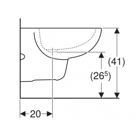 Geberit Fantasia, Bidet sospeso
