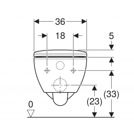 Geberit Selnova Premium, Wall-mounted toilet