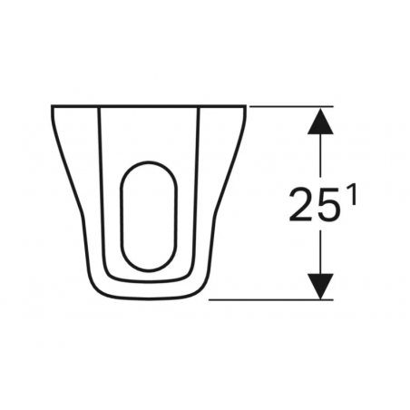 Geberit Selnova Square, Semicolonna