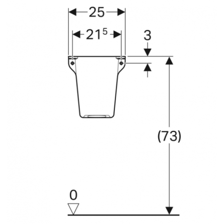 Geberit Selnova Square, Semicolonna