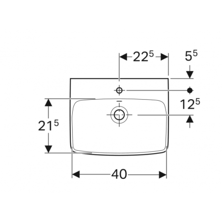 Geberit Selnova Square, Lave-mains