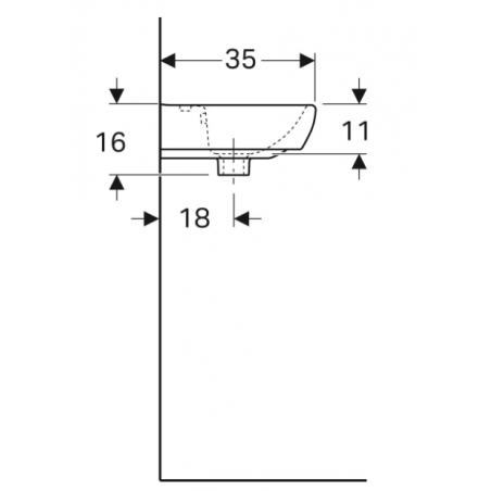 Geberit Selnova Square, Lave-mains