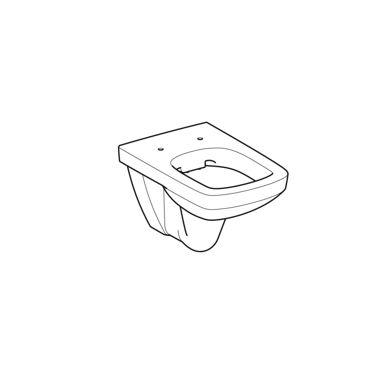 Geberit Selnova Square, Wall-mounted toilet