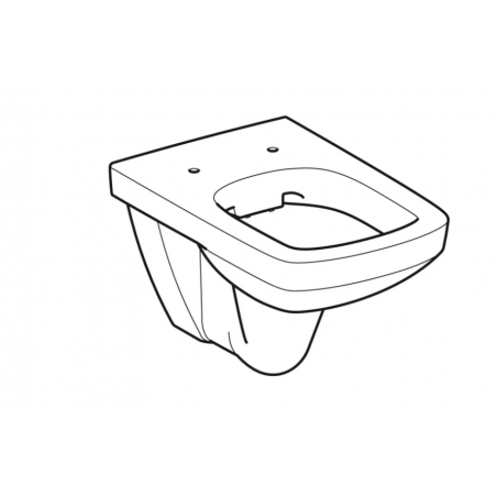 Geberit Selnova Square, Wall-mounted toilet