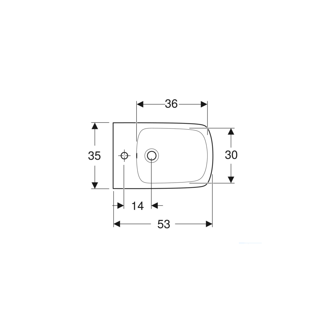 Geberit Selnova Square, Bidet