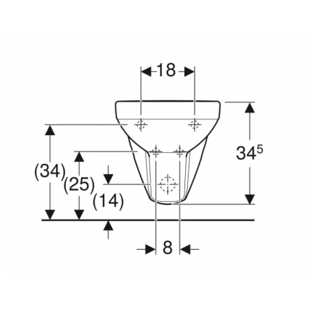 Geberit Selnova Square, Bidet