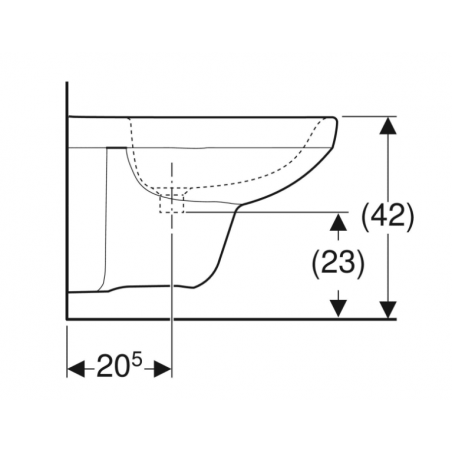 Geberit Selnova Square, Bidet