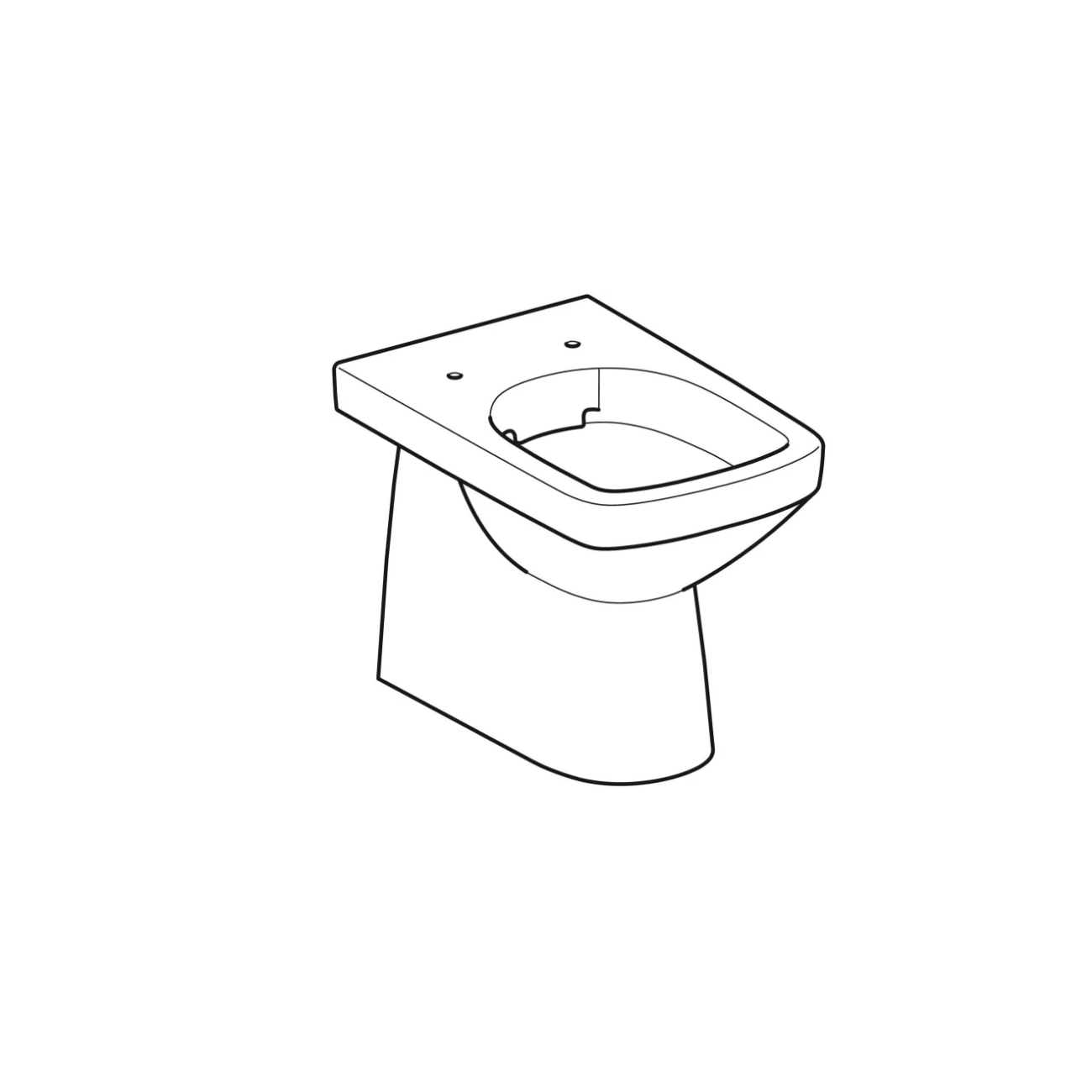 Geberit Selnova Square, Vaso a pavimento