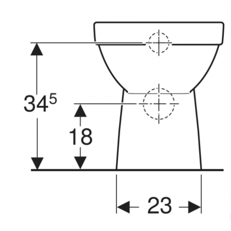 Geberit Selnova Square, Vaso a pavimento