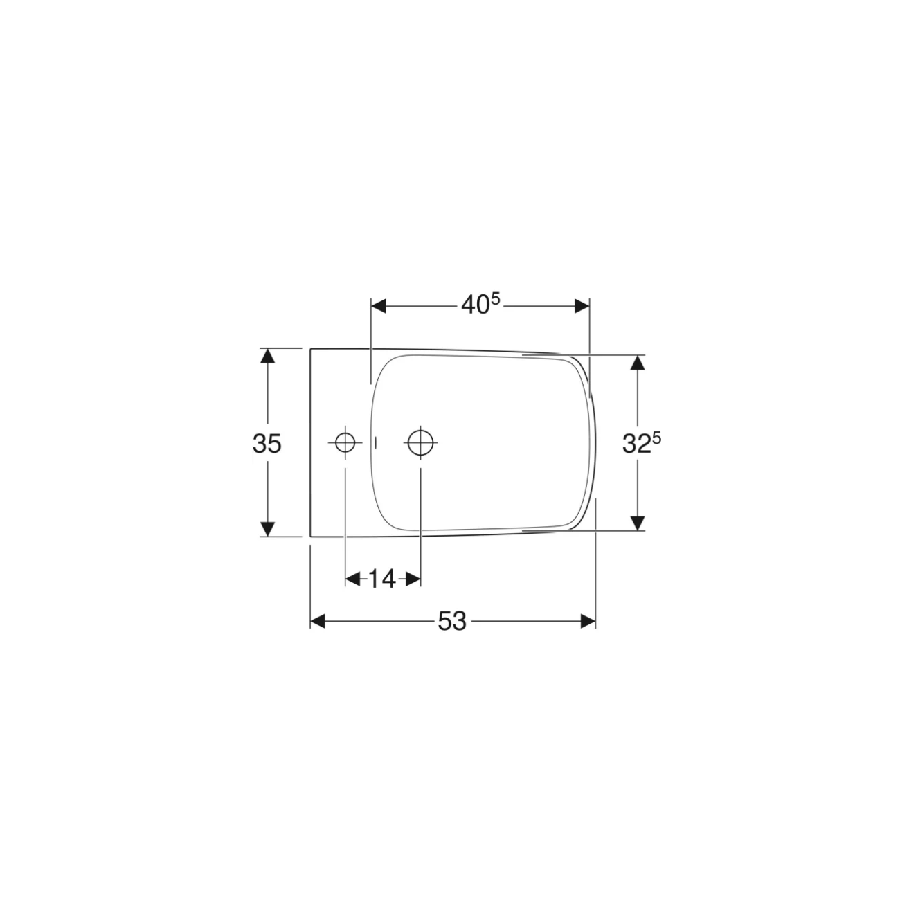 Geberit Selnova Square, Bidet